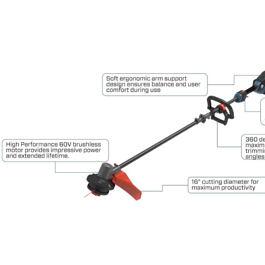 60V Brushless 40cm(16'') String Trimmer