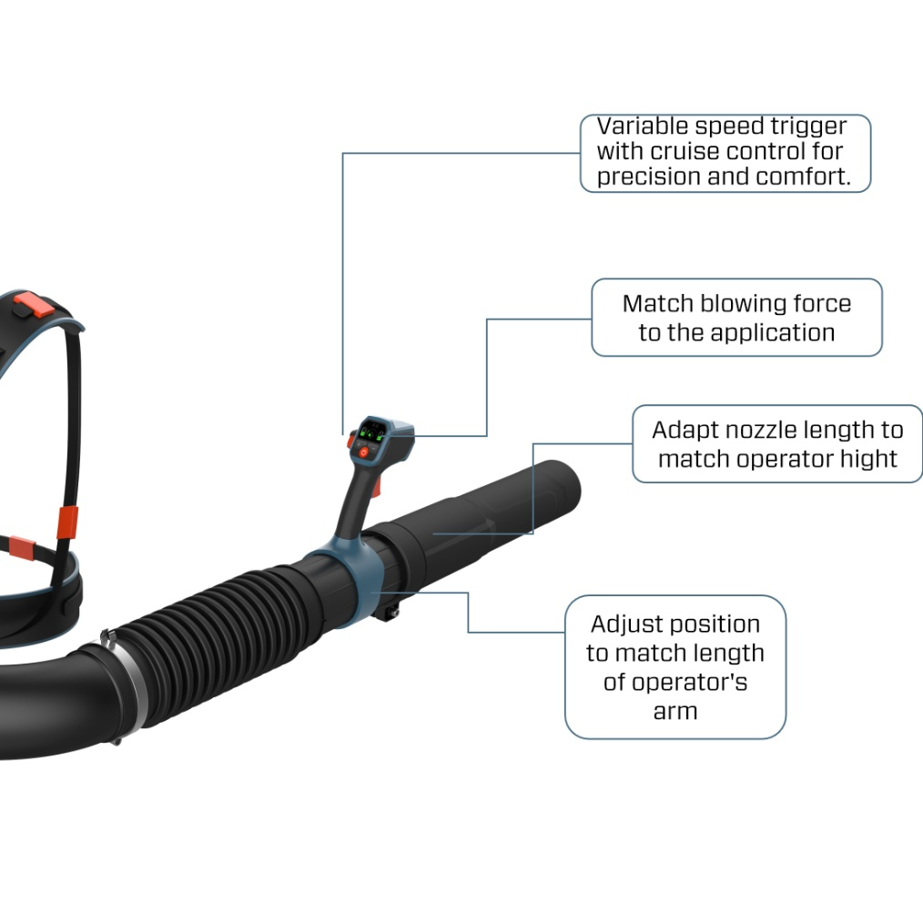 60V Brushless 1614m³/h(950 CFM) Blower