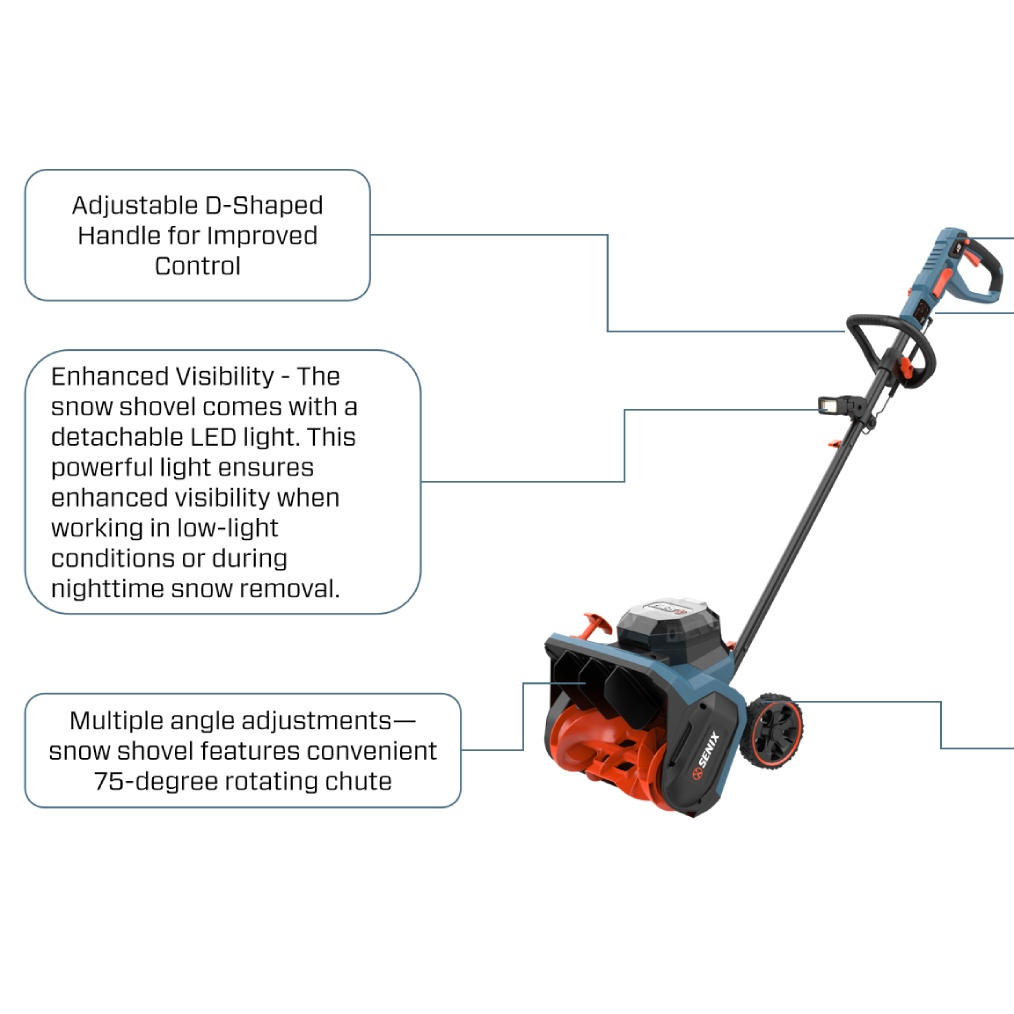 60V Brushless 38cm(15'') Snow Shovel