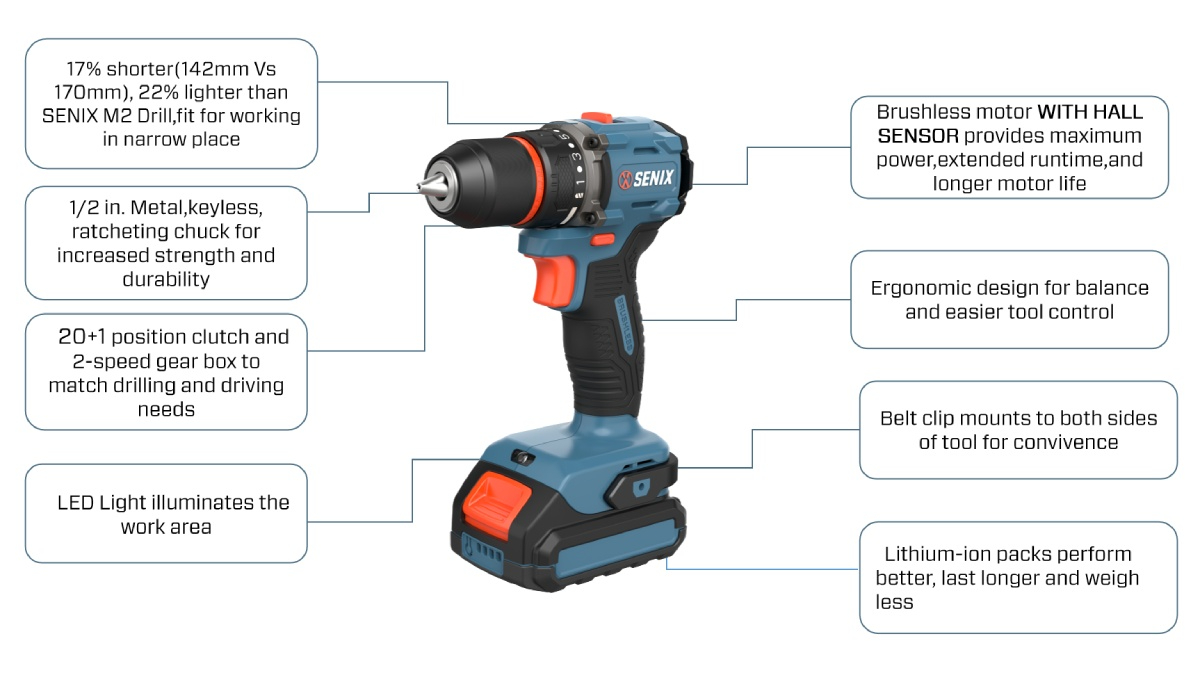 20V Brushless 13mm(1/2'') Compact Drill Driver