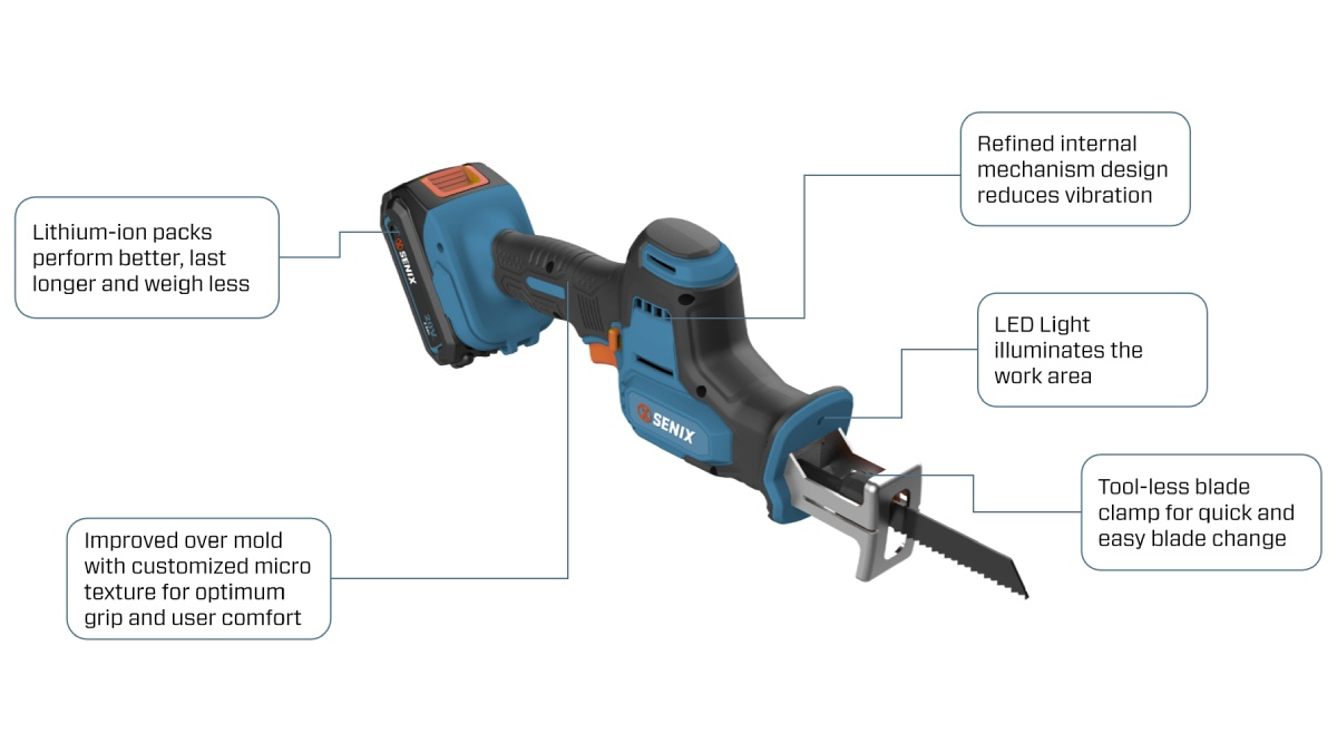 20V Cordless 20mm(13/16'') Reciprocating Saw