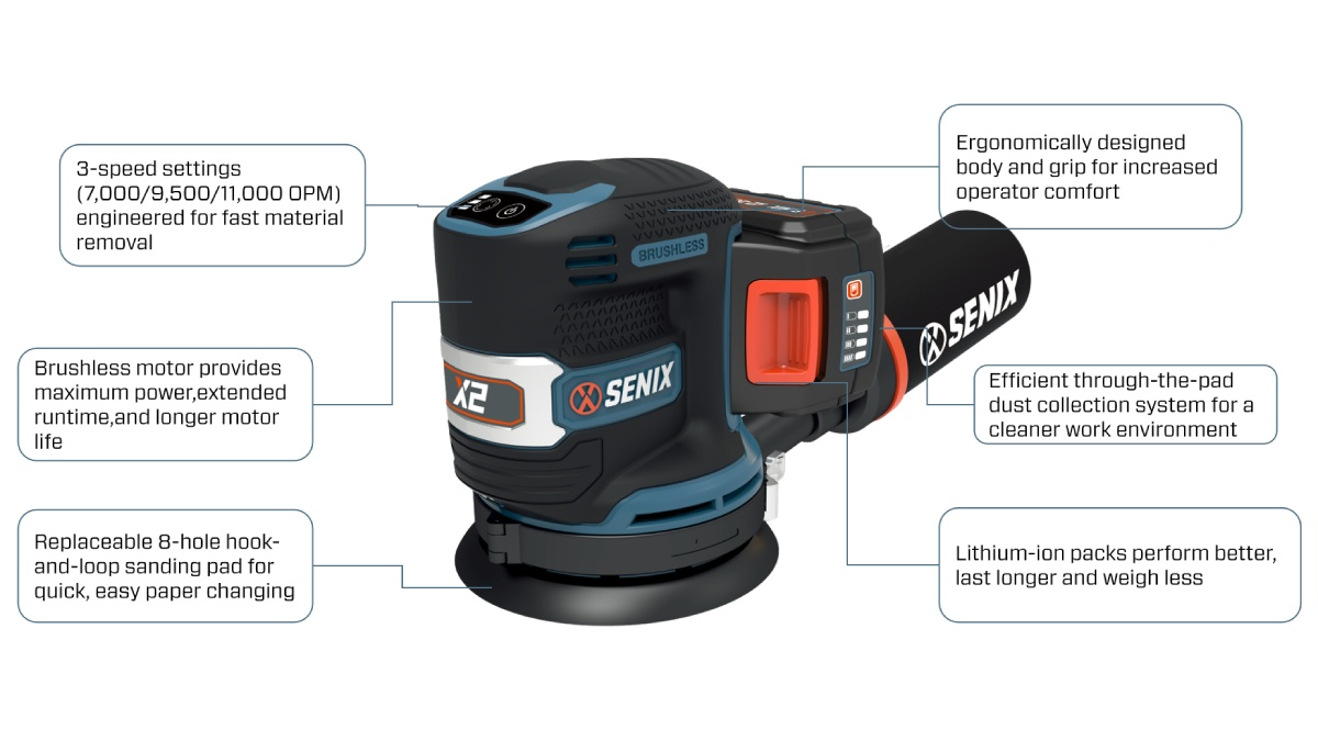 20V Brushless Random Orbit Sander