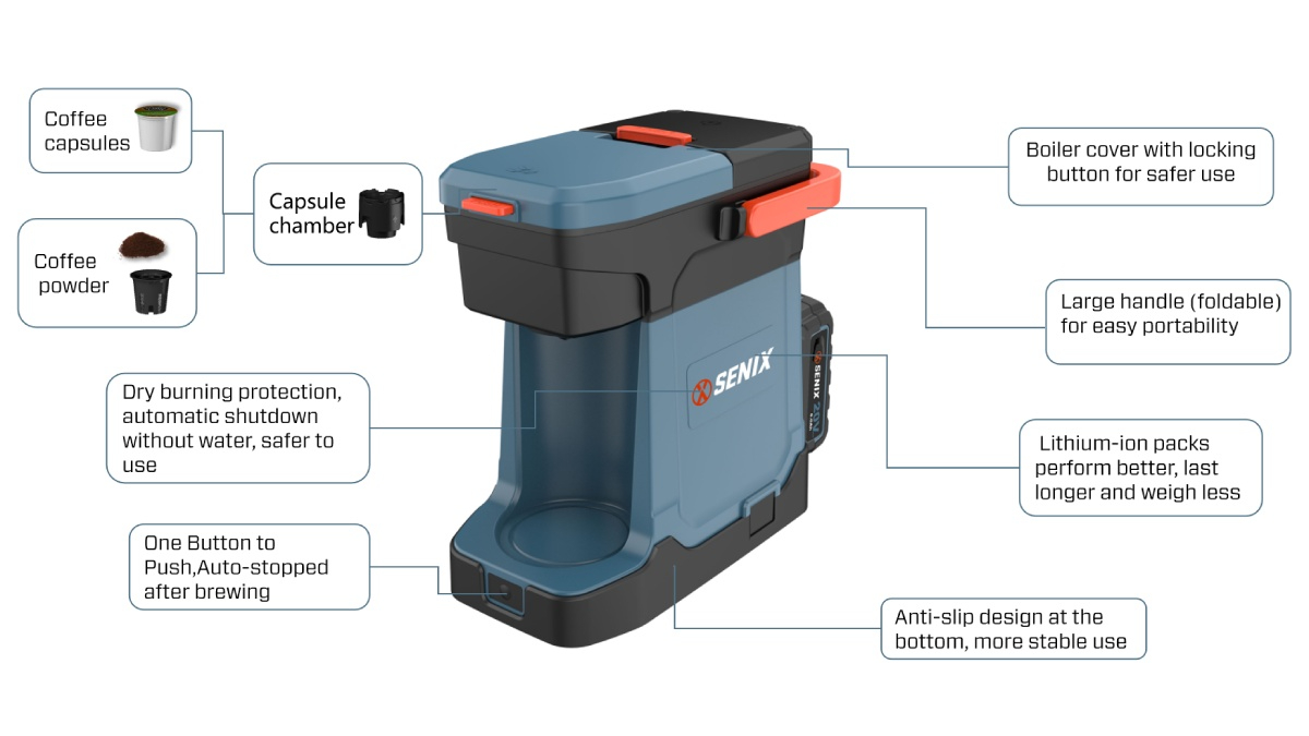 20V DC K-Cup Coffee Maker