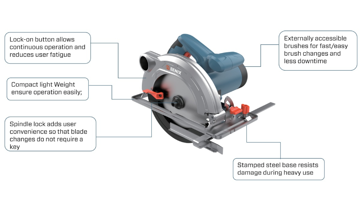 1400W 185mm(7-1/4'') Circular Saw