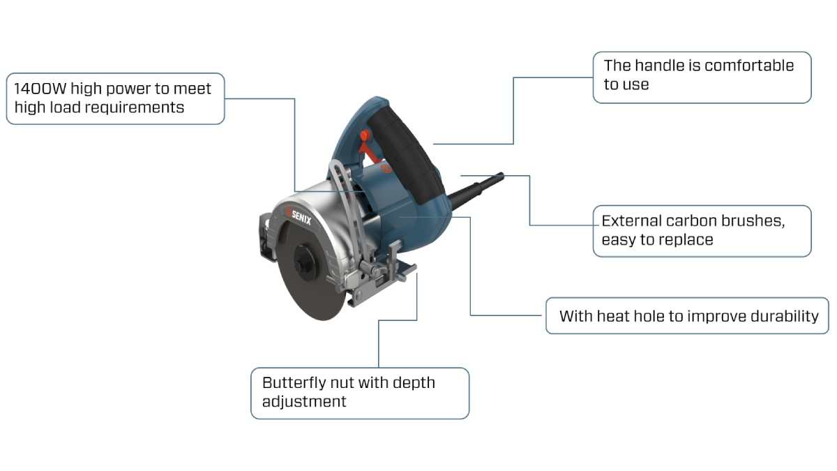 1500W 115mm(4-1/2'') Marble Saw