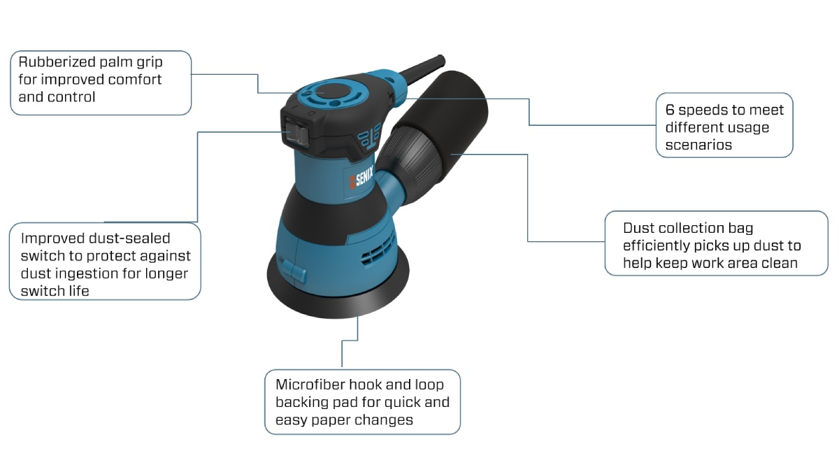 350W 125mm(5'') Orbital Sander