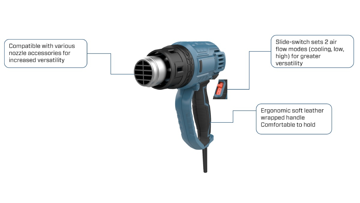 2000W 300/500/MIN Heat Gun