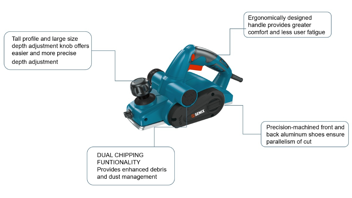 710W 82mm (3-1/4'')  Planer