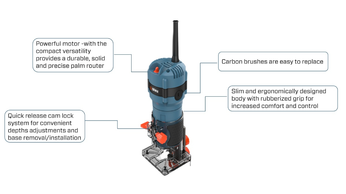 510W 6mm(1/4'') Router