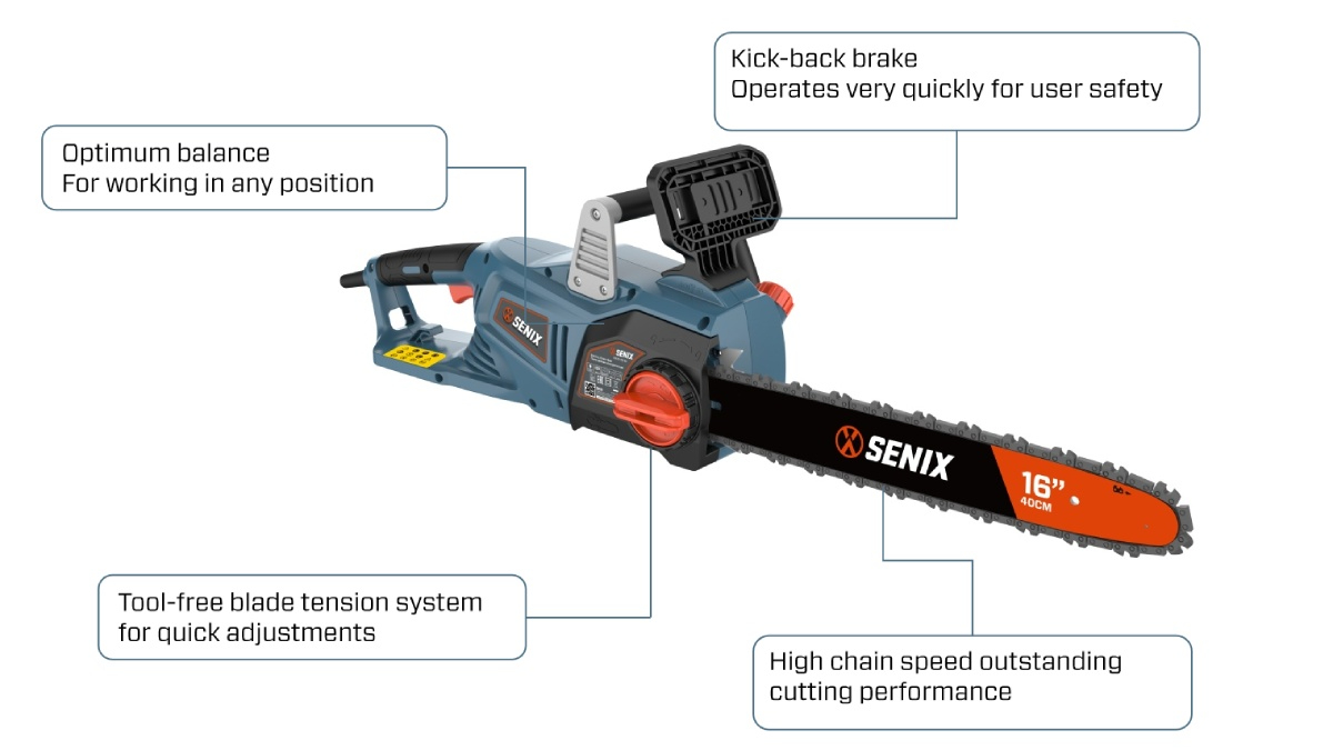 2200W 40cm(16'') Chain Saw