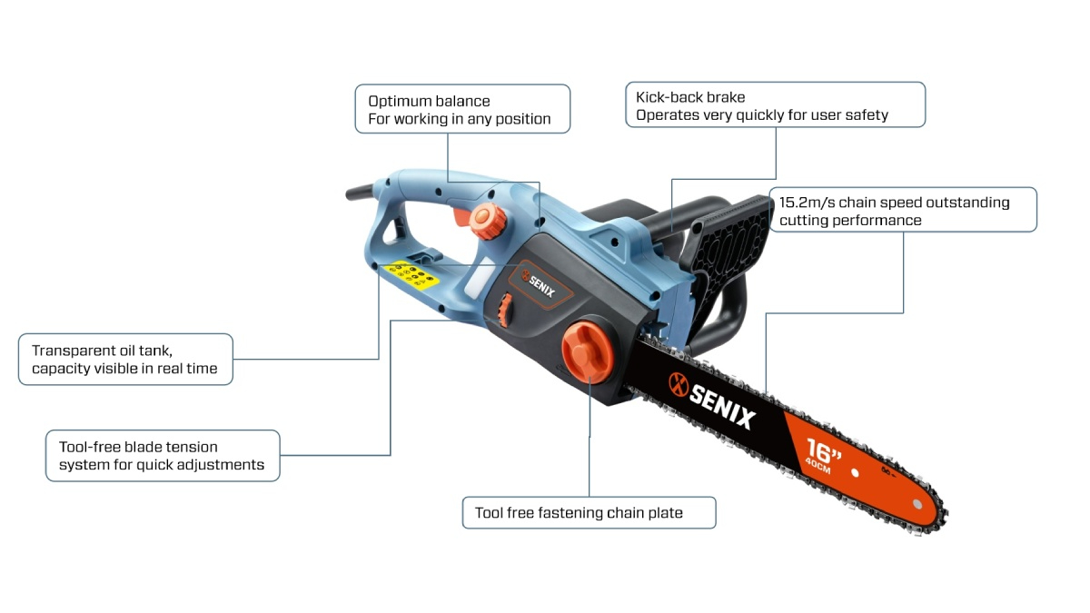 2400W 40cm(16'') Chain Saw