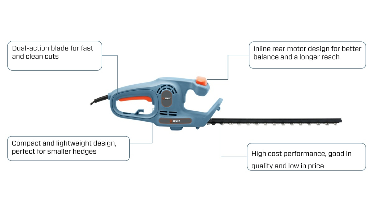 450W 380mm(15'') Hedge Trimmer