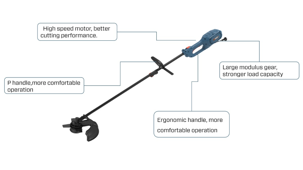 1200W 23cm(9-1/16'') Brush Cutter