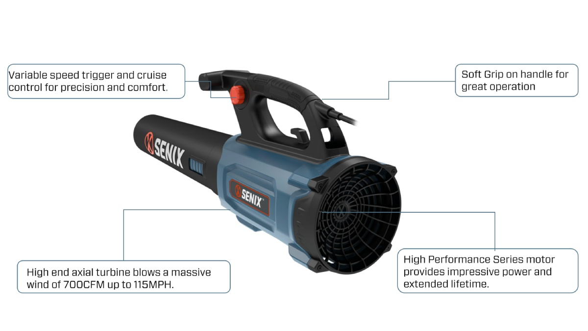 1400W 1190m³/h(700CFM) Blower