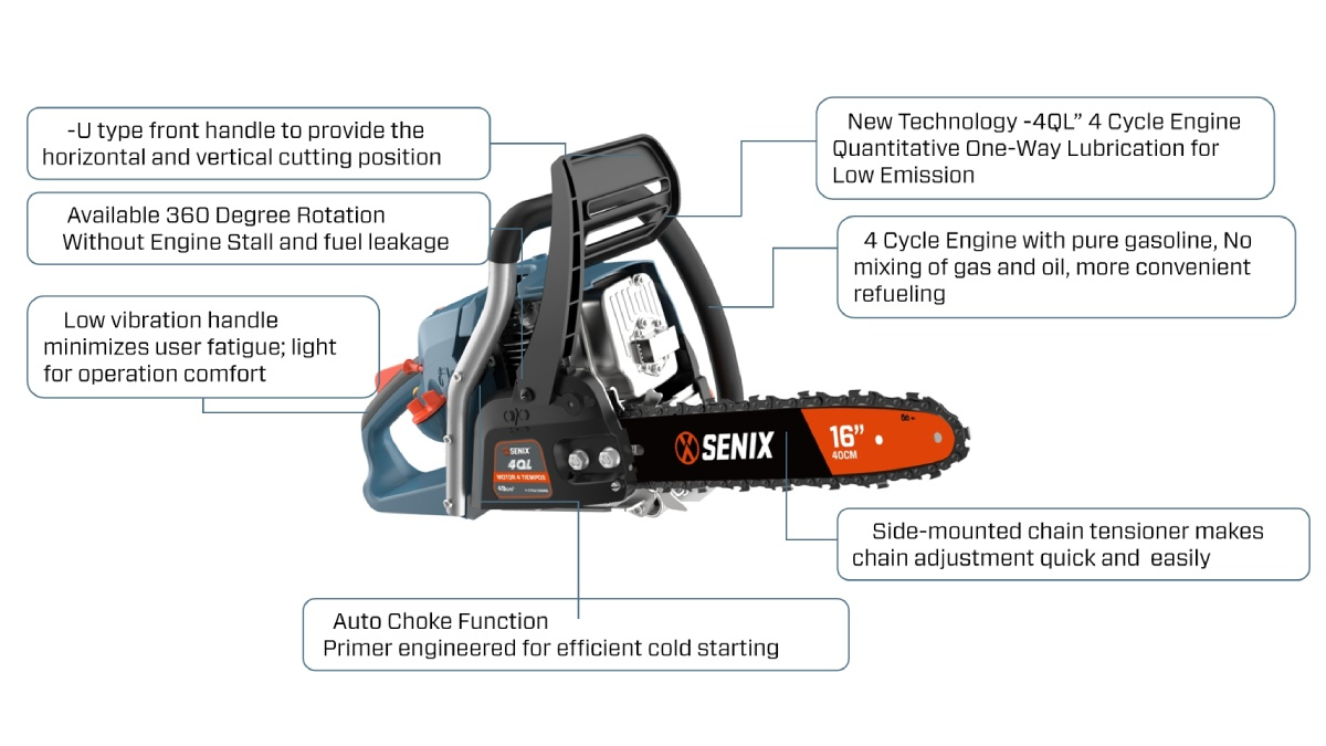 4QL® 49cc 4QL 40cm(16'') Chain Saw