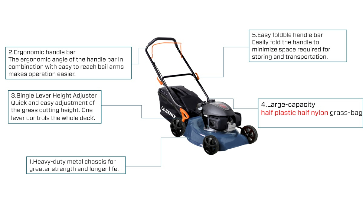 161cc 4-Stroke 51cm (20'') Lawn Mower