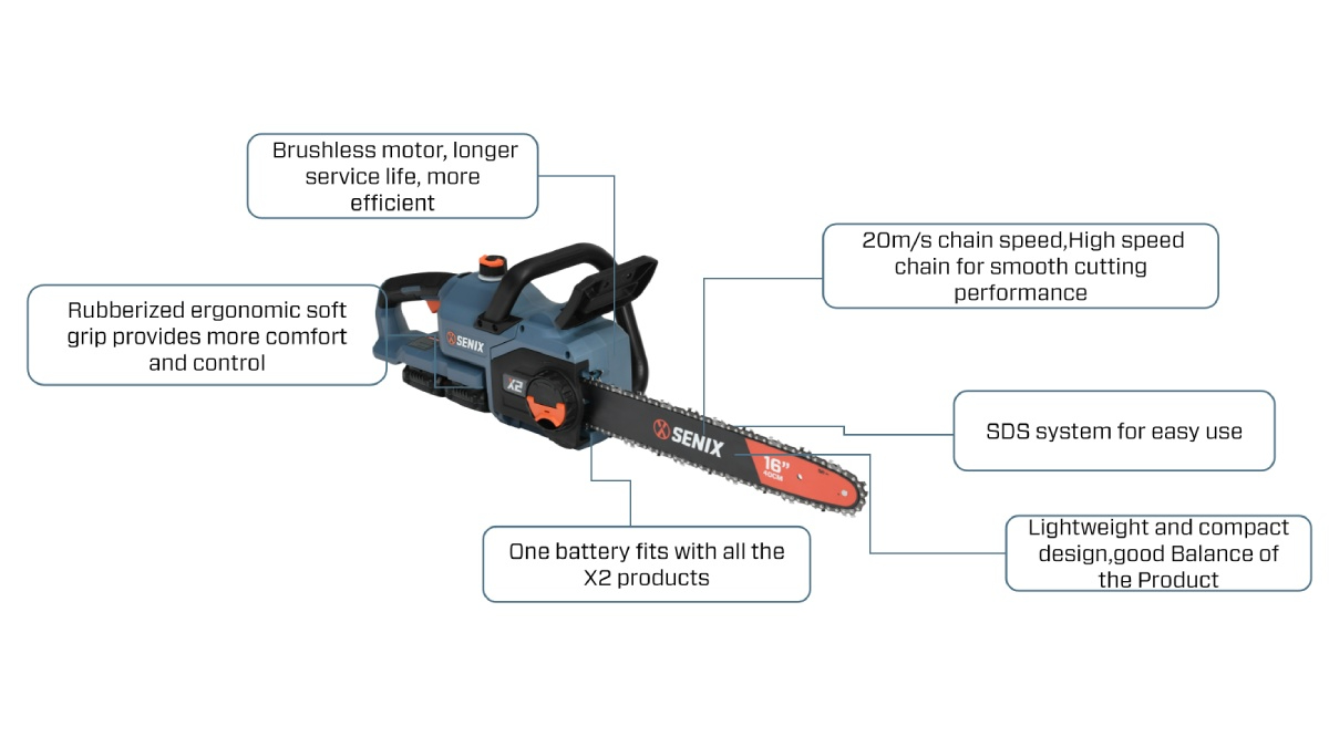 40V Brushless 35cm(14'') Chain Saw