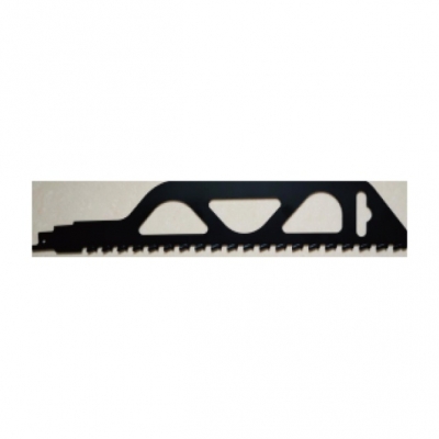 Reciprocuting saw cutting Brick
